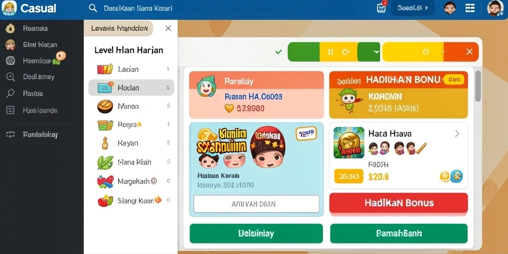 Ruang obrolan yang aktif untuk berinteraksi dengan pemain lain.